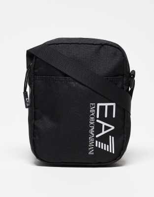 EA7 Armani EA7 Train Core mini logo pouch bag in black