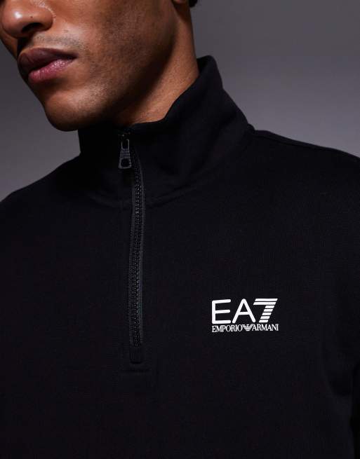 Armani - EA7 Train Core - Sweat à fermeture éclair partielle - Noir, 5 de 5