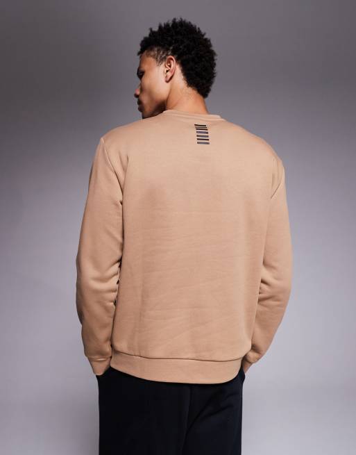 Armani - EA7 - Train Core - Sweatshirt met logo in het midden in stone, 3 van 5