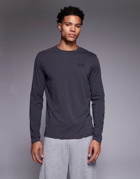 Armani EA7 - Train Core - T-shirt à manches longues et logo - Anthracite - view 1