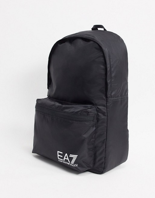 Armani EA7 Train logo backpack in black