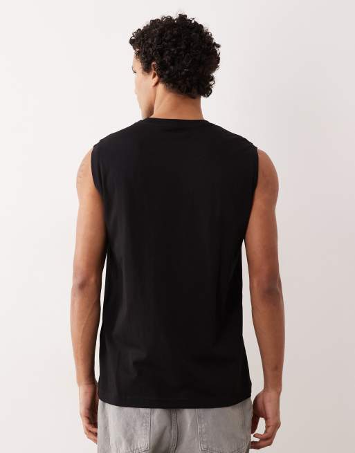 Armani EA7 - Train Visibility - Camiseta negra de corte suelto sin mangas, 3 de 5