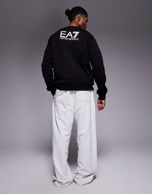 Armani - EA7 Train Visibility - Felpa nera con logo, 2 di 5