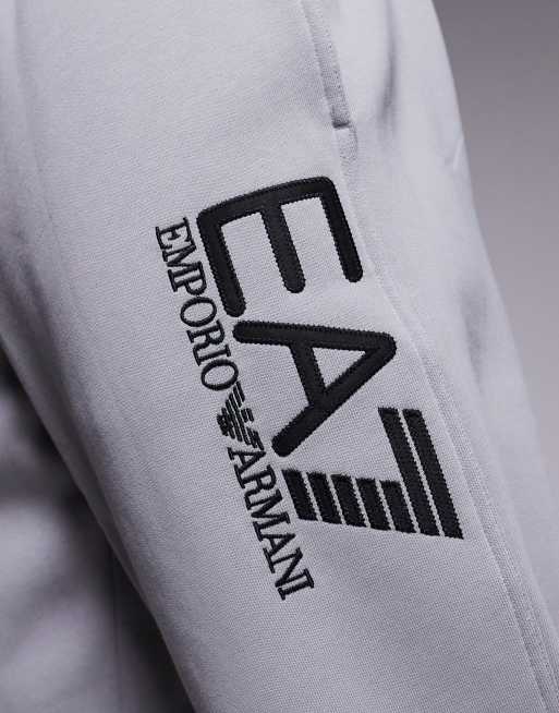Armani – EA7 – Train Visibility – Grå mjukisbyxor med logga, del av set, 5 av 5