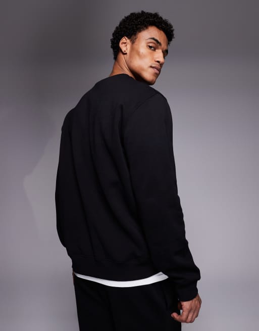 Armani EA7 train visibility logo co-ord sweatshirt in black, 3 of 5