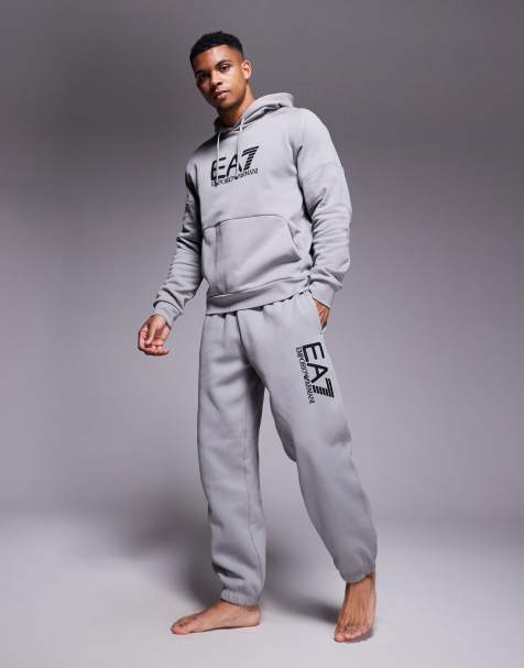 Armani EA7 train visibility logo joggers co-ord in grey - view 1