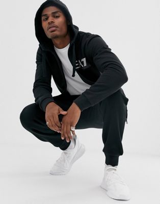 ea7 7 lines fleece tracksuit