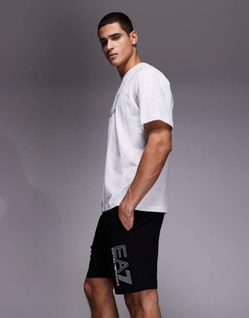 Armani – EA7 Train Visibility – Shorts in Schwarz mit Logo, Kombiteil, 3 von 5