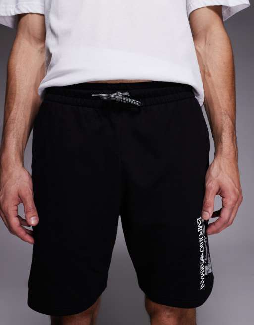 Armani – EA7 – Train Visibility – Svarta shorts med logga, del av set, 4 av 5