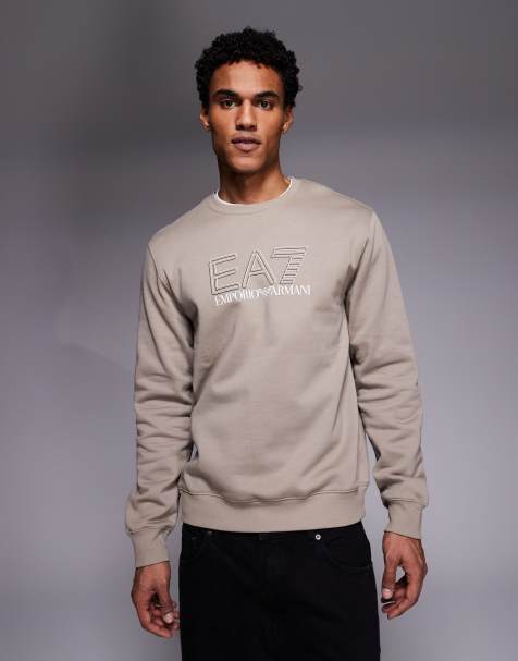 Armani – EA7 Train Visibility – Sweatshirt in Braun - view 1