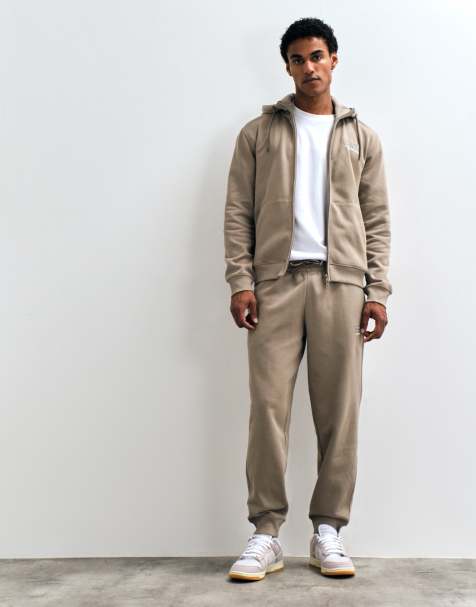 Armani EA7 train visibility tracksuit set in beige - view 1