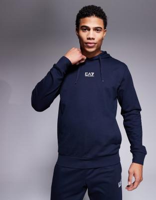 Armani - EA7 - Tuta sportiva blu navy con logo centrale - view 1