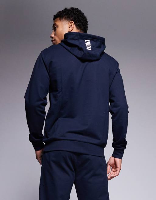 Armani EA7 Tuta sportiva blu navy con logo centrale