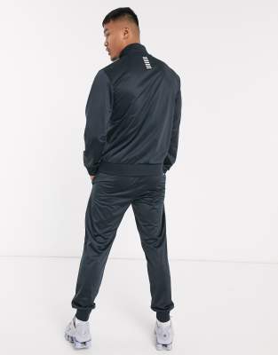 emporio armani lightweight lounge tracksuit navy