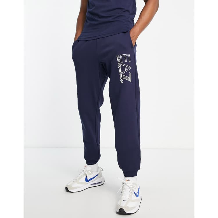 Armani EA7 visibilty logo joggers in navy