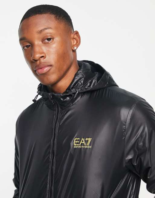 Ea7 hooded bomber jacket new arrivals