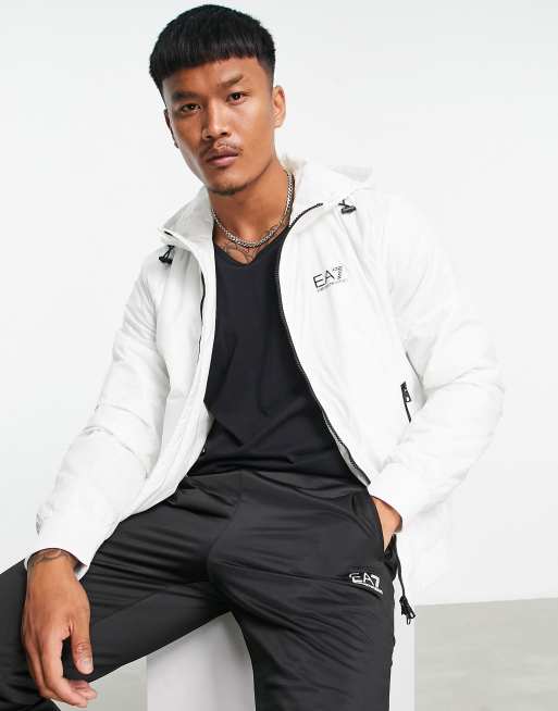 Ea7 on sale white jacket