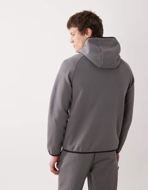 Armani EA7 zip up hooded jacket co-ord in grey, 4 of 5