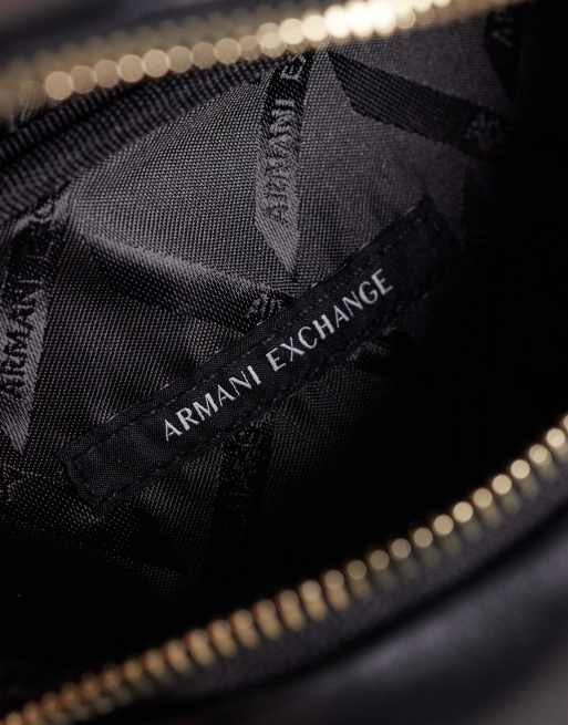 Armani Exchange - Alice - Marsupio a tracolla piccolo nero, 3 di 4