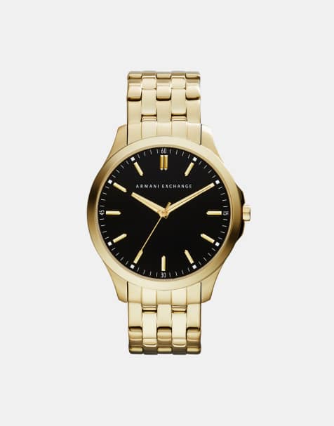 Armani Exchange – Armbanduhr aus Edelstahl in Gold - view 1