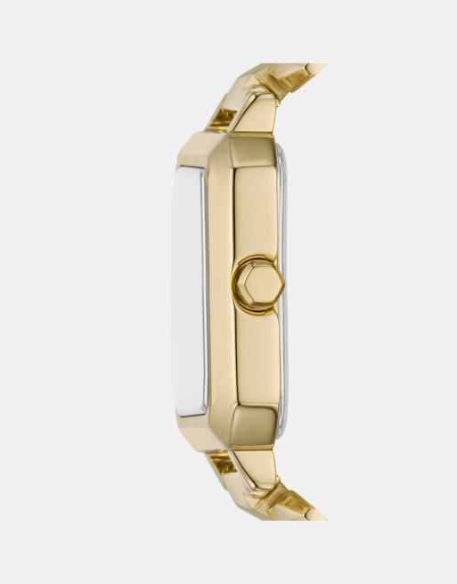 Armani Exchange – Armbanduhr aus goldenem Edelstahl mit drei Zeigern, 3 von 3