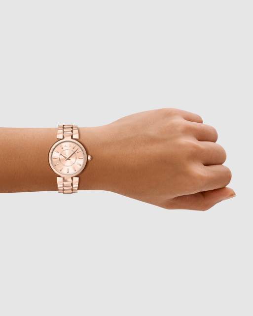 Armani Exchange Audora Damen 2-Zeiger-Uhr aus roségoldfarbenem Edelstahl, 2 von 4