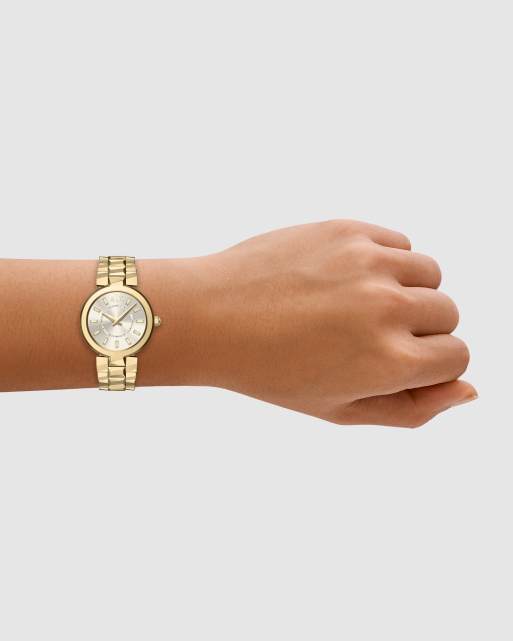 Armani Exchange Audora two-hand gold-tone stainless steel watch in gold, 2 of 4