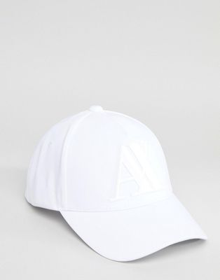 Armani Exchange Ax Logo Baseball Cap In 