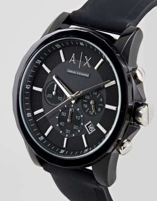 armani exchange silicone watch