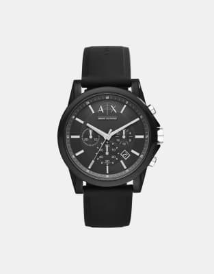 Armani Exchange Armani Exchange AX1326 Outerbanks Silicone Watch-Black