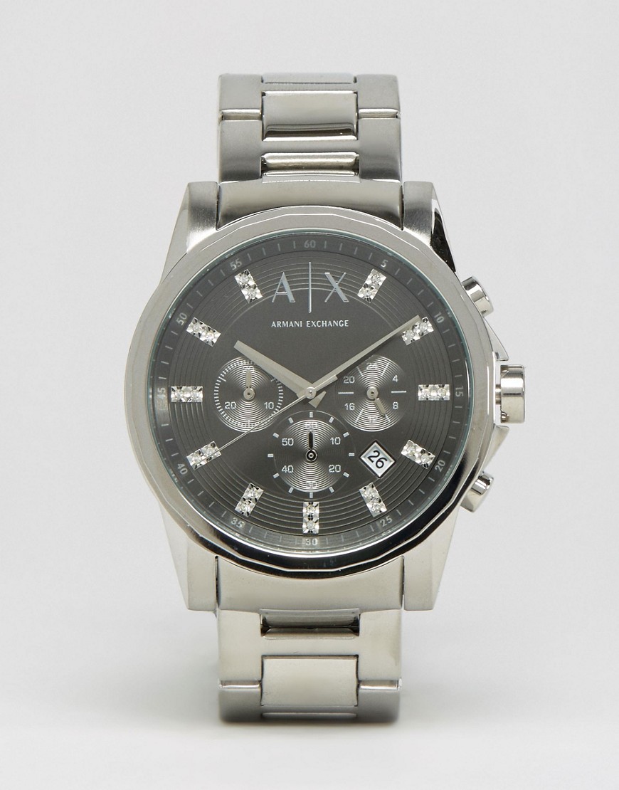 Armani Exchange – AX2092 – Klocka med armband i rostfritt stål-Silver
