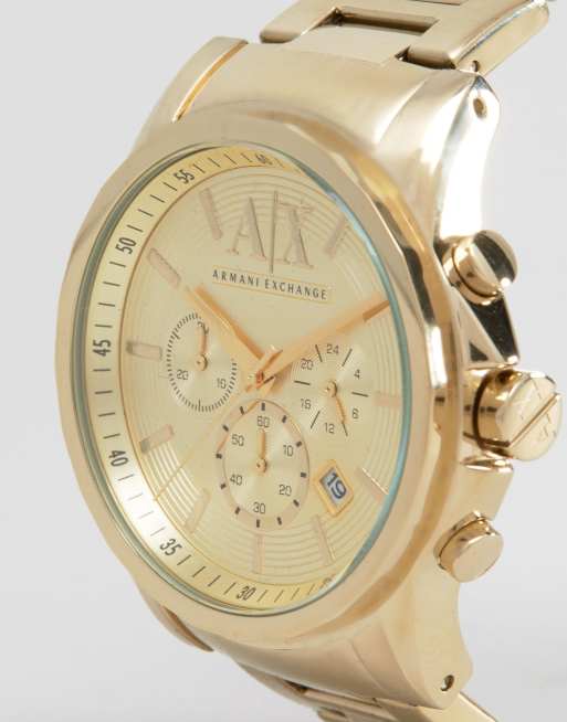 Armani Exchange AX2099 chronograph gold stainless steel strap