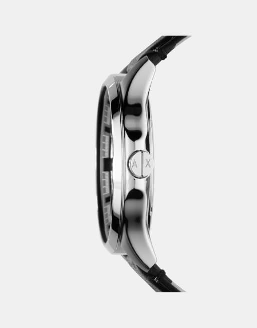 Armani Exchange – AX2101 – Schwarze Lederarmbanduhr, 3 von 3