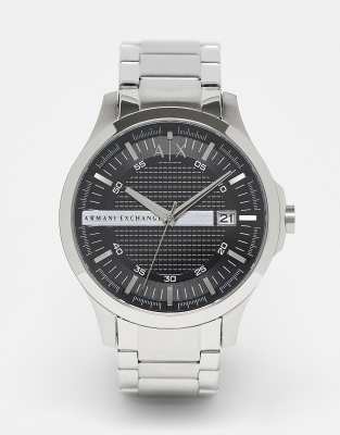 Armani Exchange Armani Exchange AX2103 Hampton bracelet watch in silver