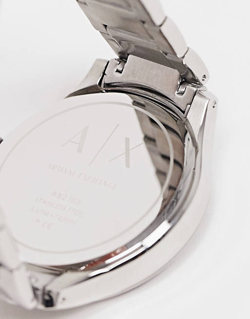 Armani Exchange AX2103 Hampton bracelet watch in silver