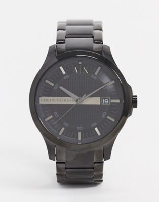 Armani Exchange Ax2104 Hampton Bracelet Watch In Black | ModeSens