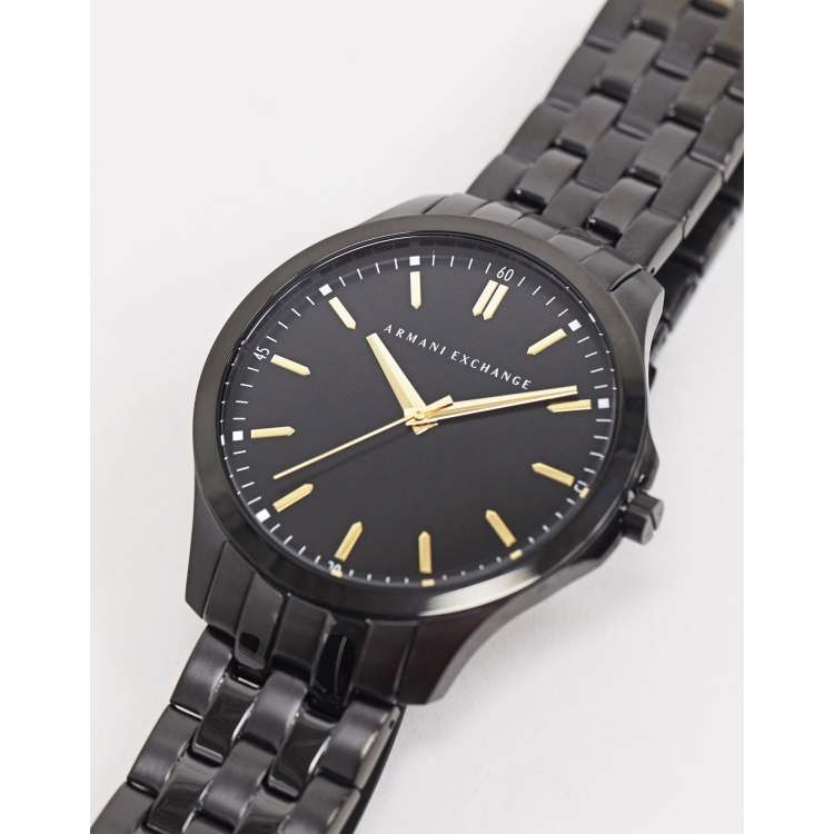 Armani Exchange AX2144 Hampton bracelet watch in black ASOS