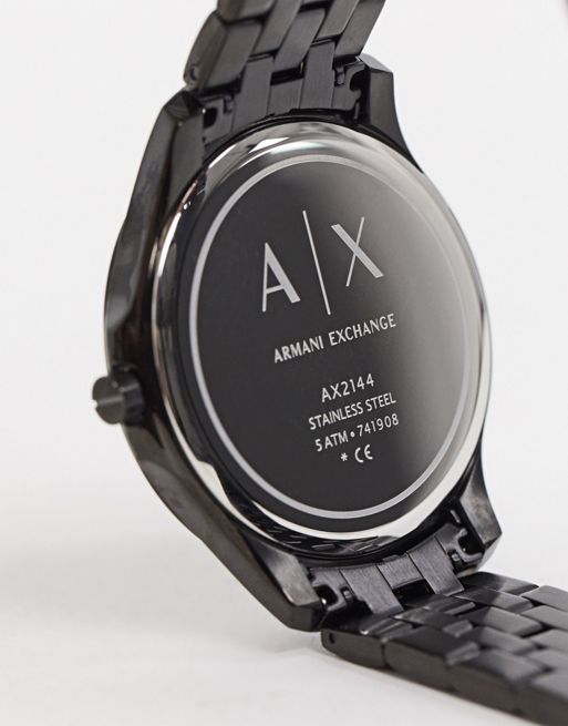Armani Exchange AX2144 Hampton bracelet watch in black