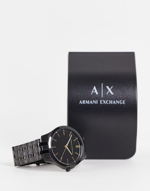 Armani exchange horloge discount zwart