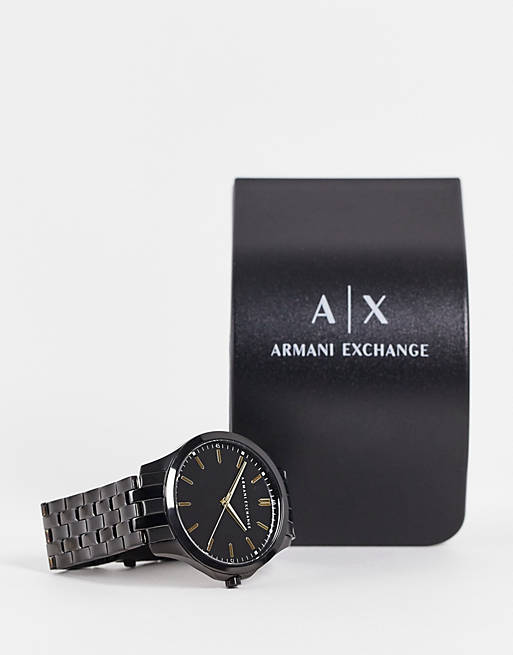 asos.com | Armani Exchange AX2144 stainless steel watch in black
