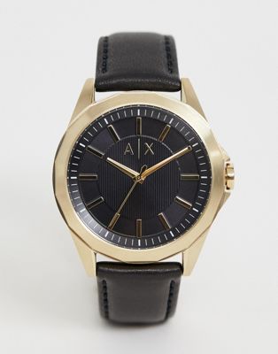 Armani Exchange - AX2636 - Leren horloge-Zwart