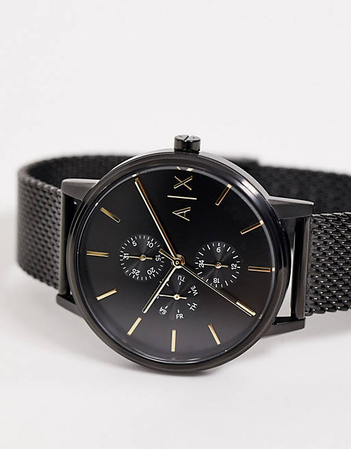 Armani Exchange AX2716 Cayde mesh watch in black