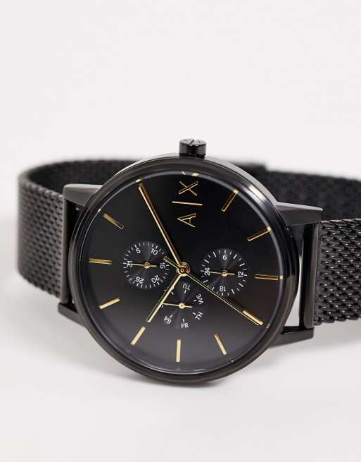 Armani Exchange AX2716 Cayde mesh watch in black