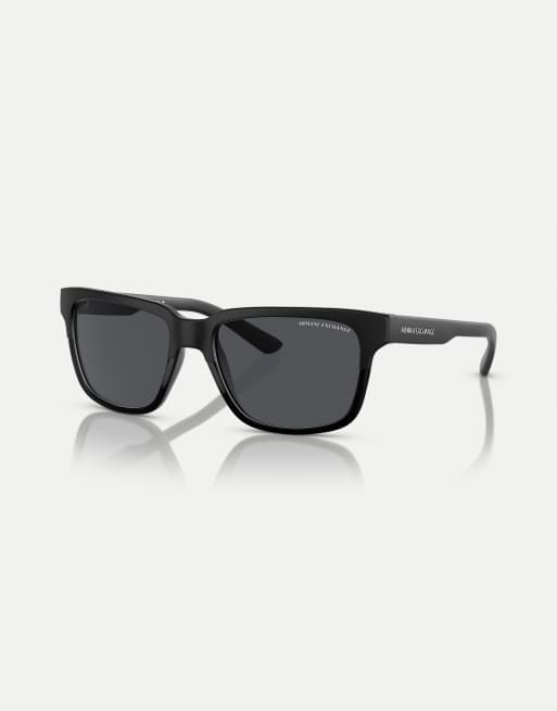 Armani Exchange - Ax4026s - Lunettes de soleil carrées avec verres gris - Noir mat et brillant, 2 de 3