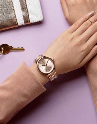 armani exchange rose gold