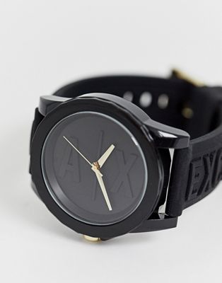 armani exchange silicone watch