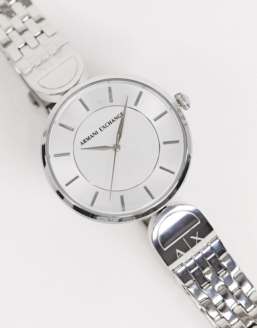 Armani Exchange - AX5327 - Horloge met skinny band-Zilver