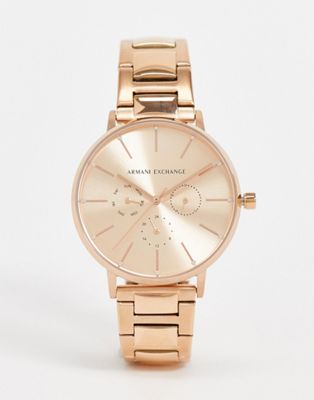 Armani Exchange AX5552 watch in rose 