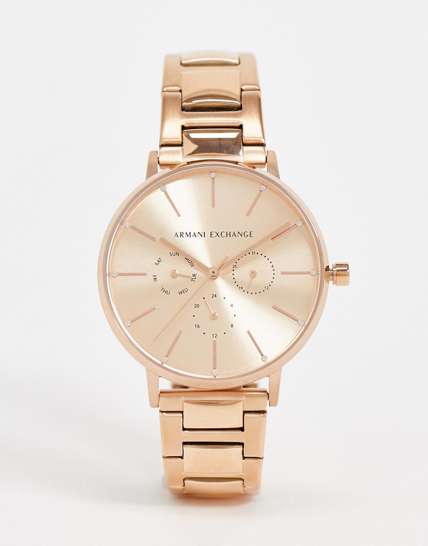 Armani Exchange AX5552 watch in rose gold