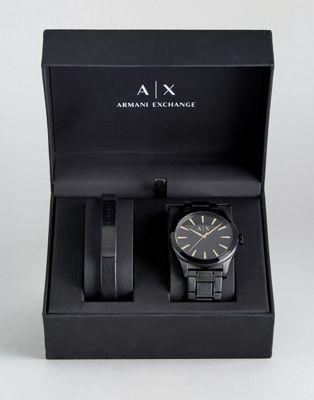 AX7102 Black Watch \u0026 Bracelet Gift Set 